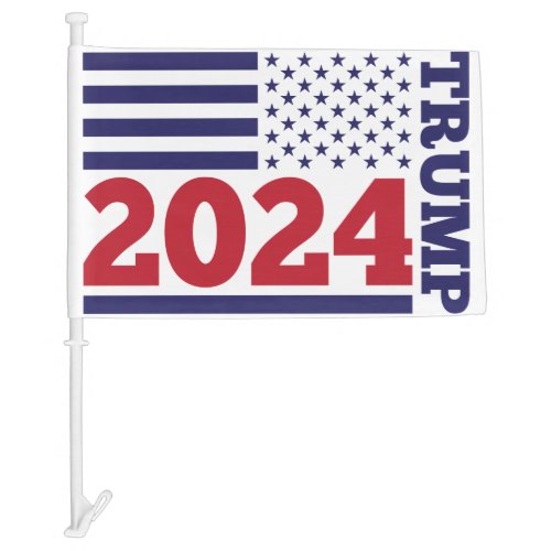 Trump 2024 car flag