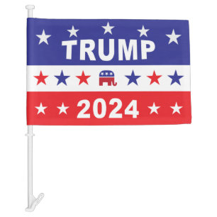 TRUMP 2024 CAR FLAG