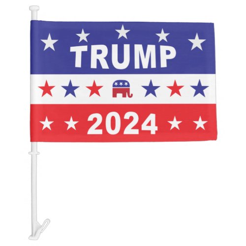 TRUMP 2024 CAR FLAG