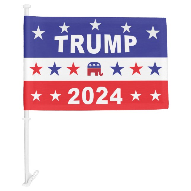 TRUMP 2024 CAR FLAG (Front)