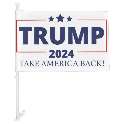 Trump 2024 car flag