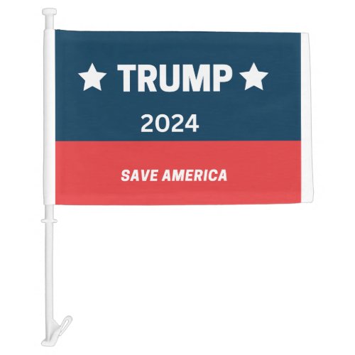 Trump 2024 car flag