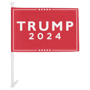Trump 2024 car flag