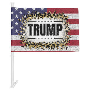 Trump 2024 car flag