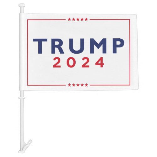 Trump 2024 car flag