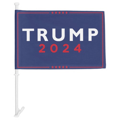 Trump 2024 car flag