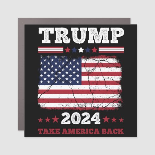 Trump 2024 car magnet