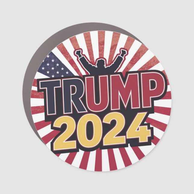Trump 2024 Car Magnet  (Front)