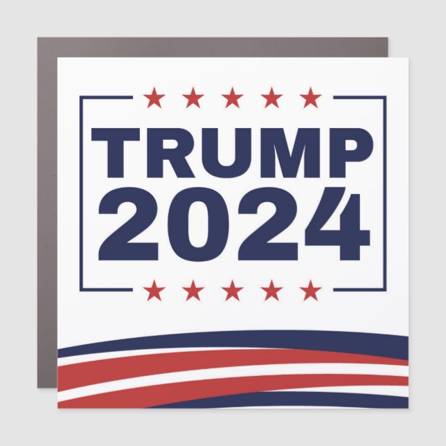 Trump 2024 Car Magnet (Front)