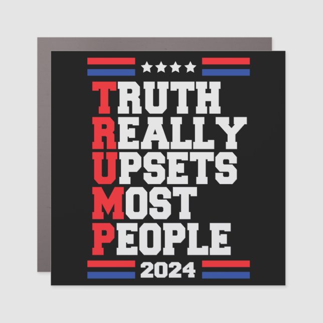 Trump 2024 car magnet (Front)