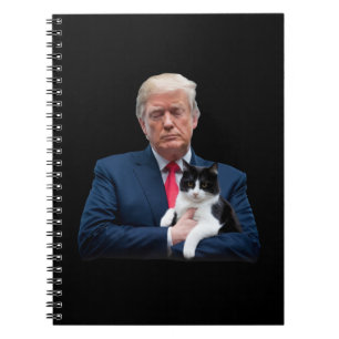 Trump 2024 Cat MAGA Funny Trump Cat Notebook
