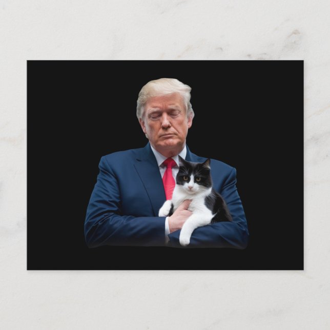 Trump 2024 Cat MAGA Funny Trump Cat Postcard (Front)