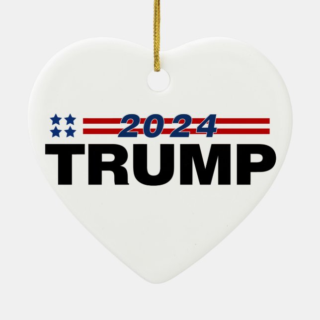 Trump 2024 ceramic ornament (Back)