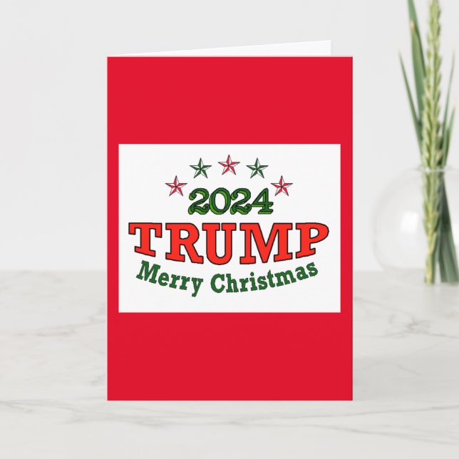 Trump 2024 Christmas Greeting Card (Front)