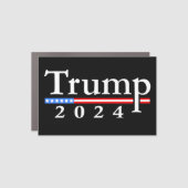 Trump 2024 Classic Black and Red Car Magnet (Front)