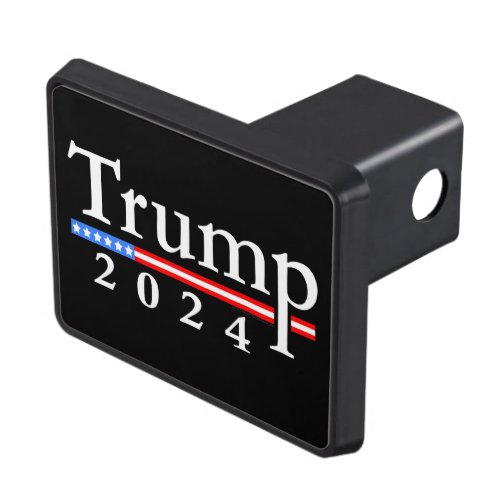 Trump 2024 Classic Black and Red Hitch Cover