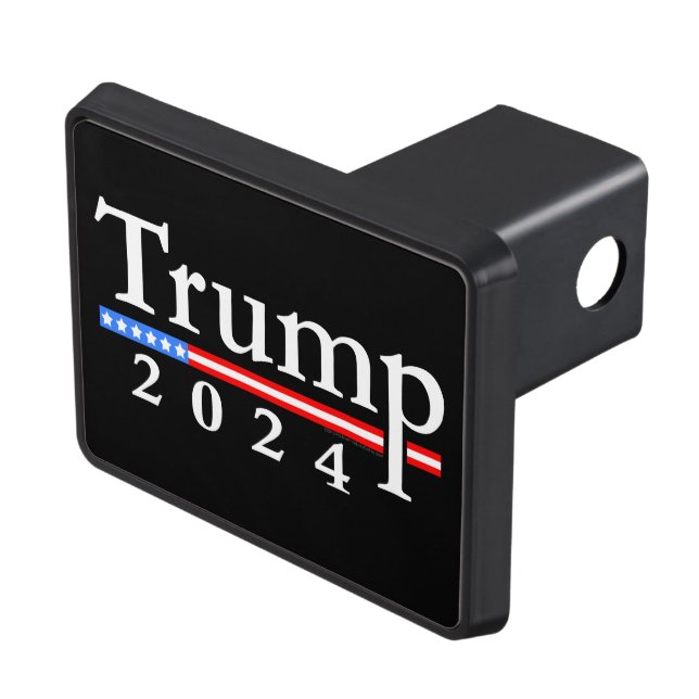 Trump 2024 Classic Black and Red Hitch Cover (Top Right)