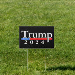 Trump 2024 Classic Black and Red Sign