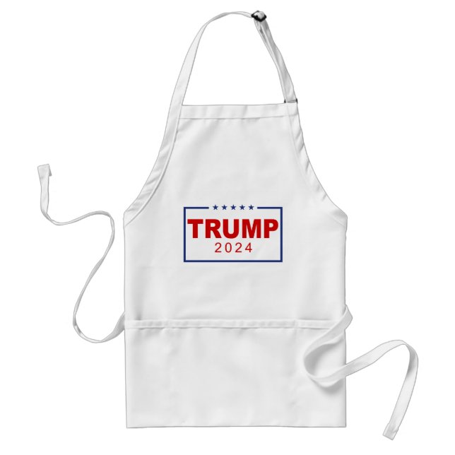Trump 2024 Classic Rectangle Logo Adult Apron (Front)