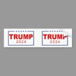Trump 2024 Classic Rectangle Logo Bumper Sticker