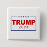 Trump 2024 Classic Rectangle Logo Button