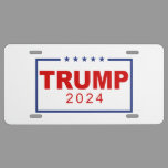 Trump 2024 Classic Rectangle Logo License Plate