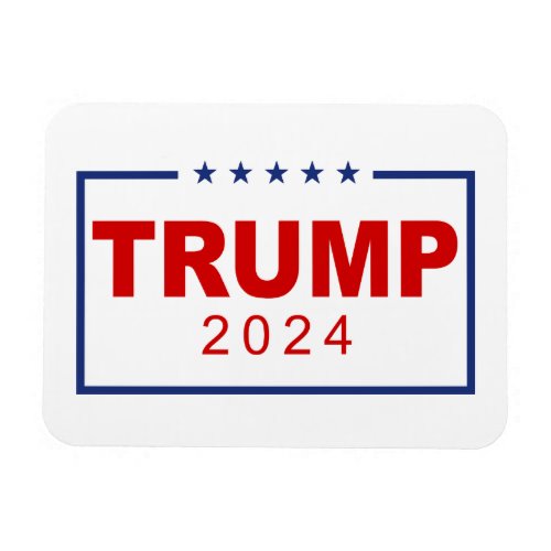 Trump 2024 Classic Rectangle Logo Magnet