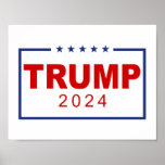Trump 2024 Classic Rectangle Logo Poster
