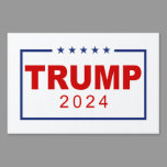 Trump 2024 Classic Rectangle Logo Sign