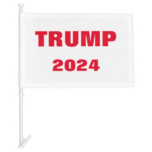 Trump 2024 Colorful Red White Bold Trendy Cool Car Flag