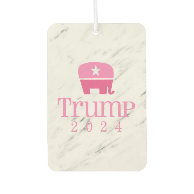 Trump 2024 Cute Pink Elephant Air Freshener (Front)