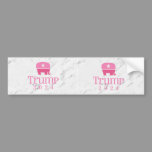 Trump 2024 Cute Pink Elephant Bumper Sticker