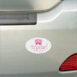 Trump 2024 Cute Pink Elephant Car Magnet