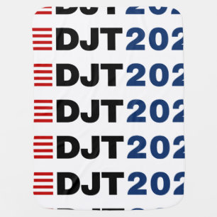Trump 2024 DJT Baby Blanket