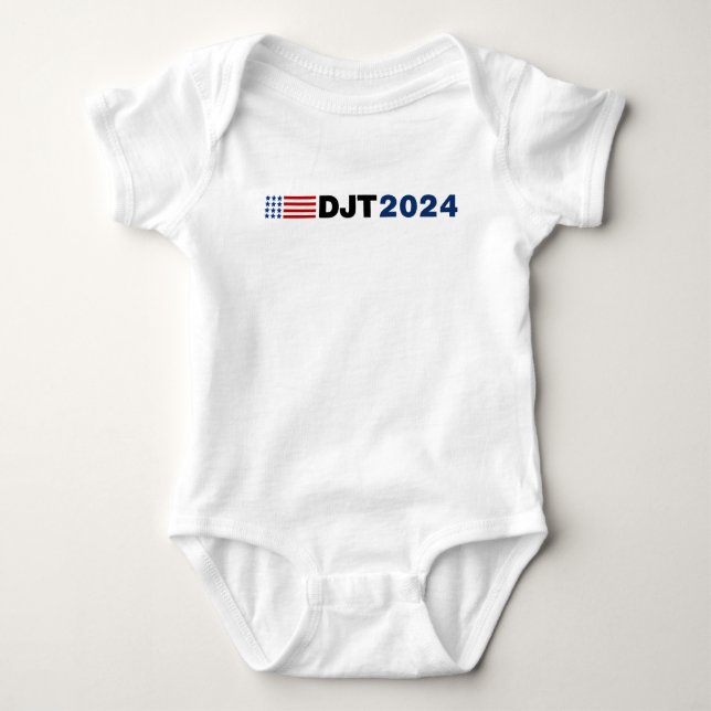 Trump 2024 DJT Baby Bodysuit (Front)