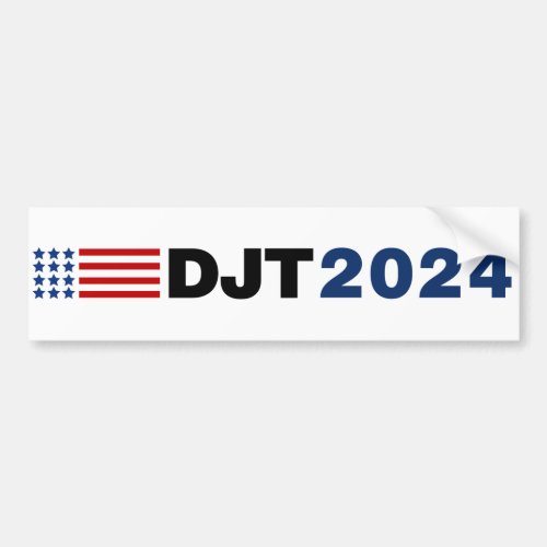 Trump 2024 DJT Bumper Sticker