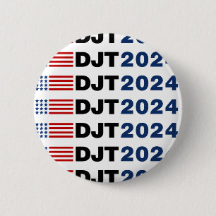 Trump 2024 DJT Button
