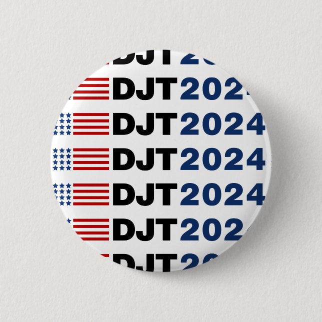 Trump 2024 DJT Button (Front)