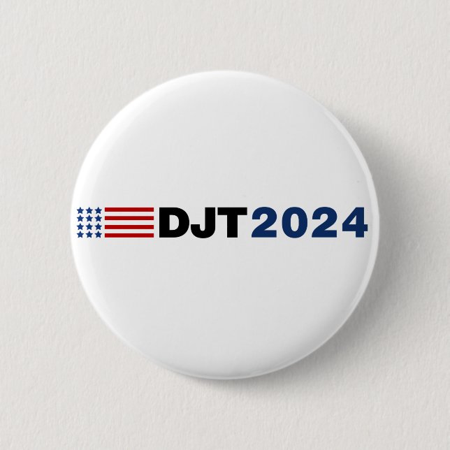 Trump 2024 DJT Button (Front)