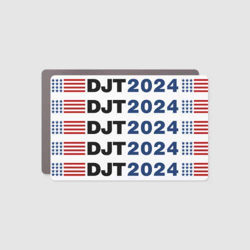 Trump 2024 DJT Car Magnet
