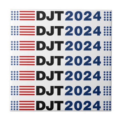 Trump 2024 DJT Ceramic Tile