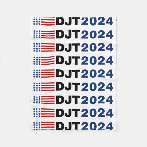 Trump 2024 DJT Fleece Blanket