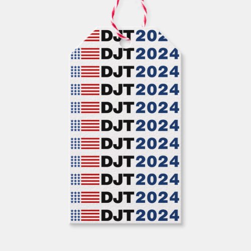 Trump 2024 DJT Gift Tags