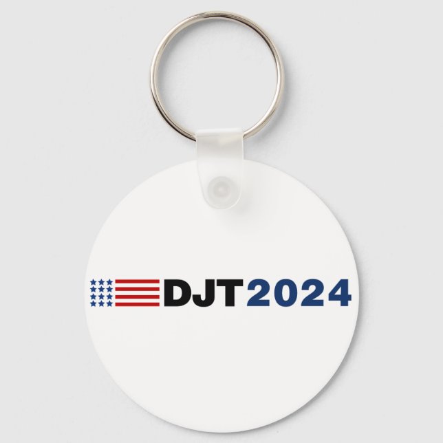 Trump 2024 DJT Keychain (Front)