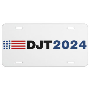 Trump 2024 DJT License Plate