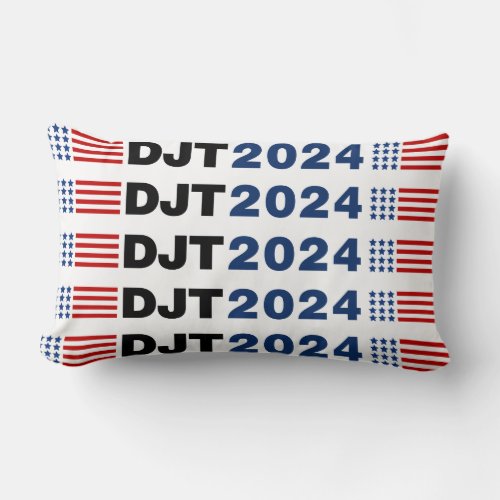 Trump 2024 DJT Lumbar Pillow