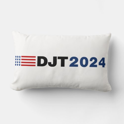Trump 2024 DJT Lumbar Pillow