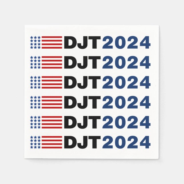 Trump 2024 DJT Napkins (Front)