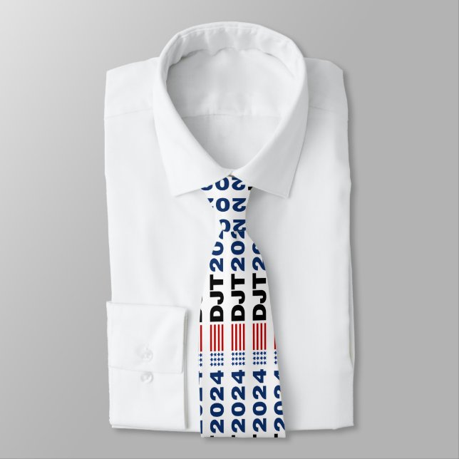 Trump 2024 DJT Neck Tie (Tied)