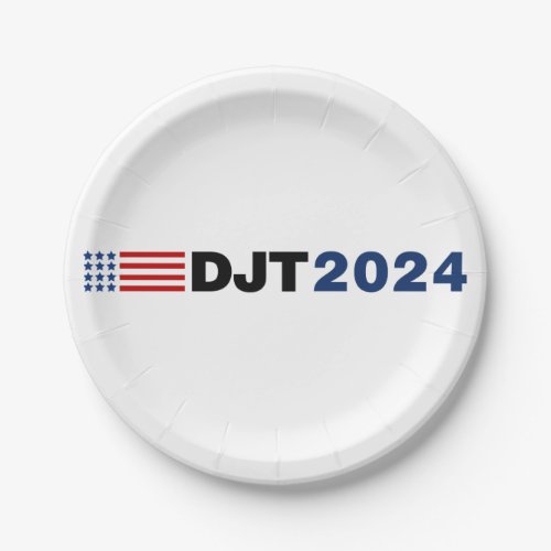 Trump 2024 DJT Paper Plates